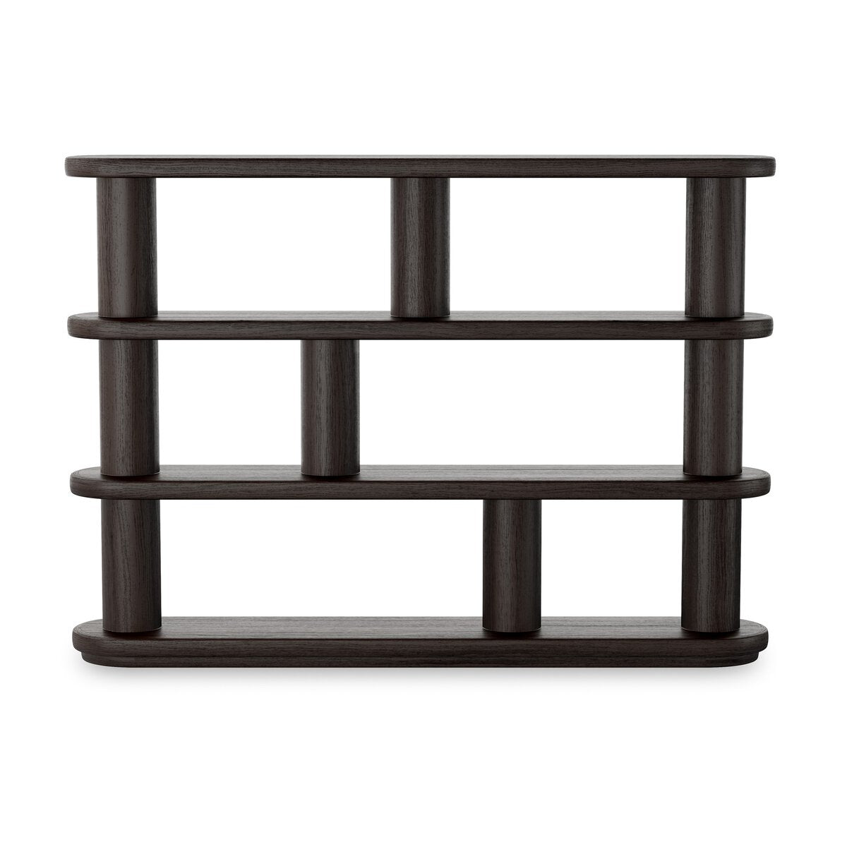 Luciana Bookcase Ebony Oak Veneer
