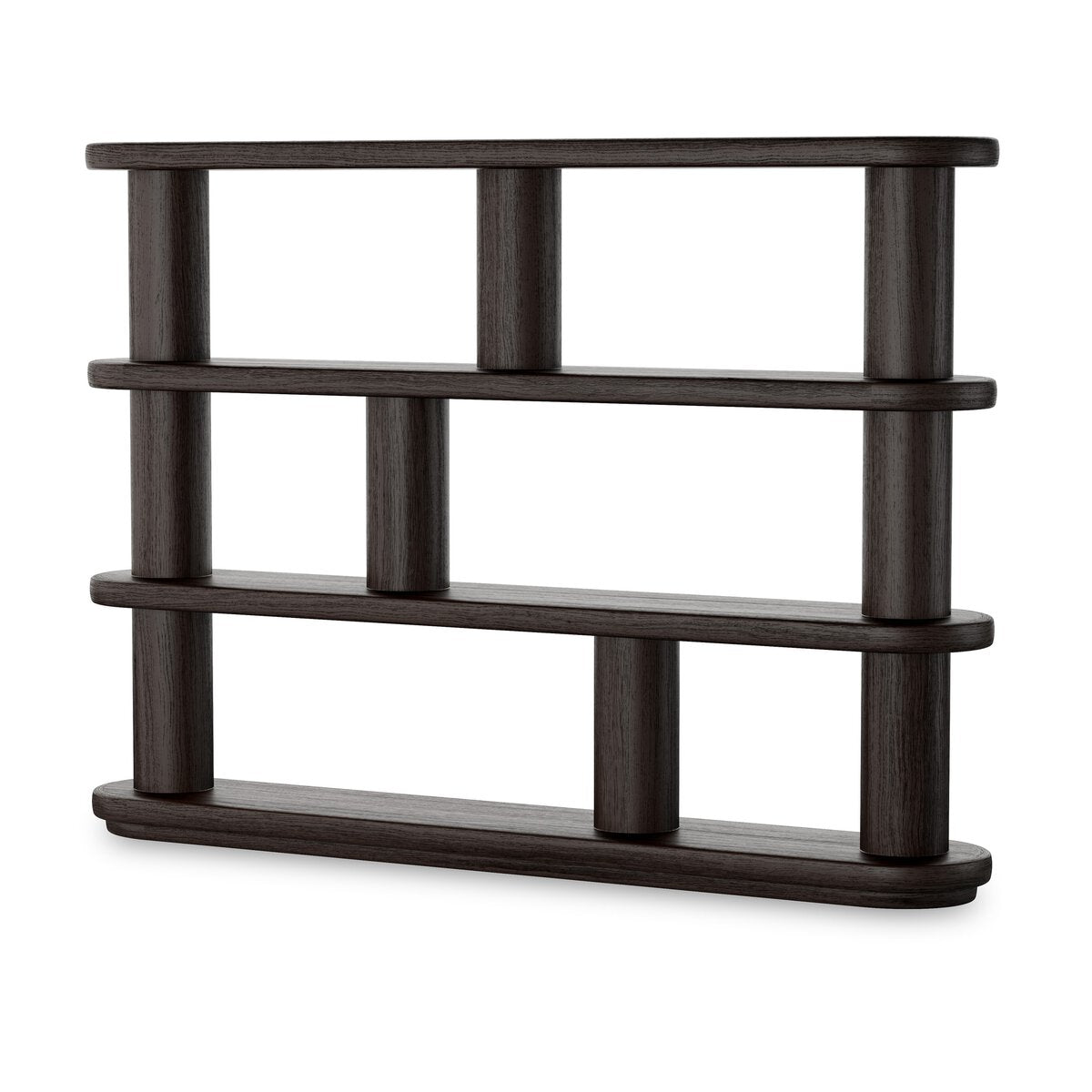 Luciana Bookcase Ebony Oak Veneer