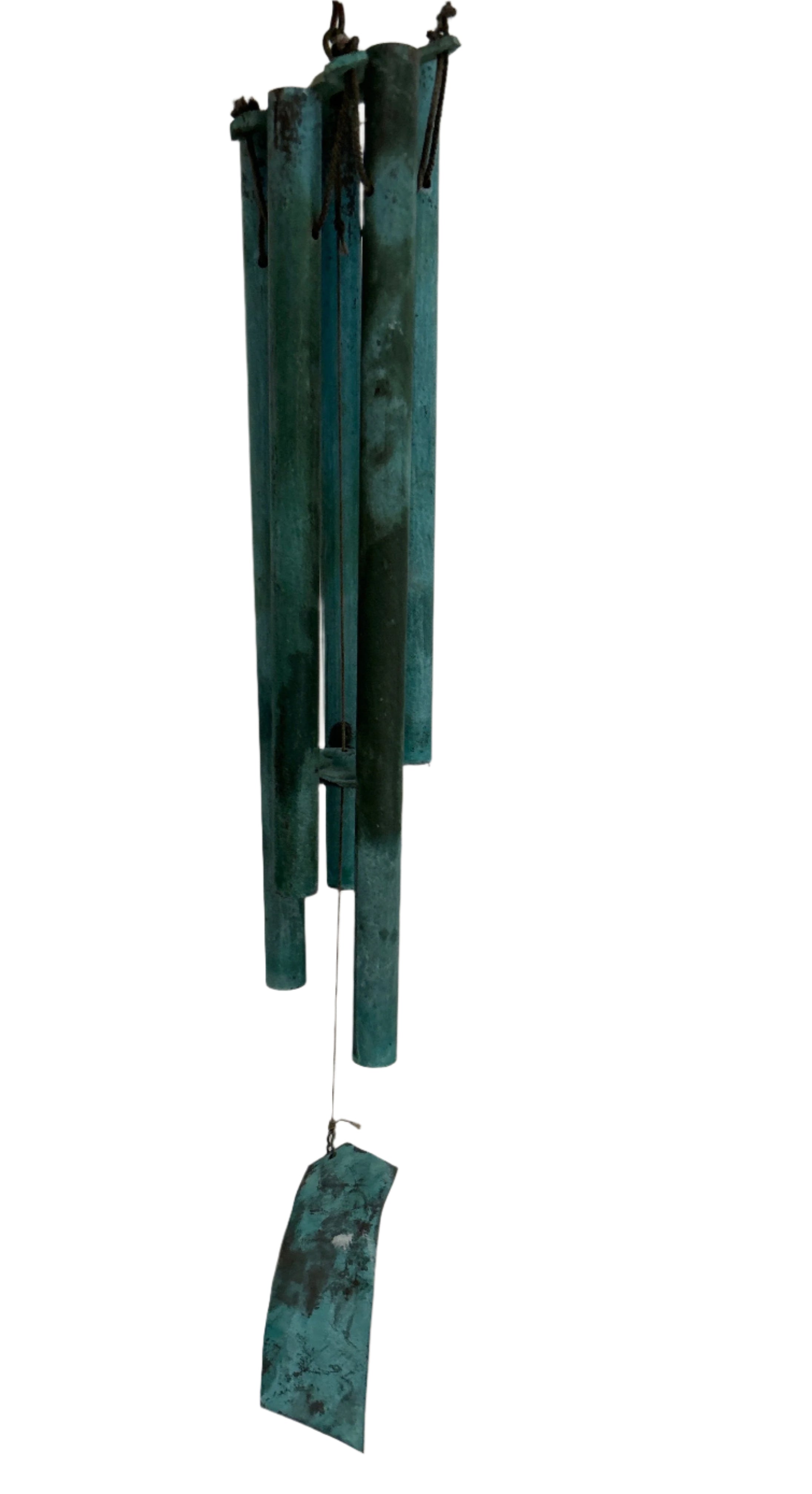 Vintage patina'd wind chime