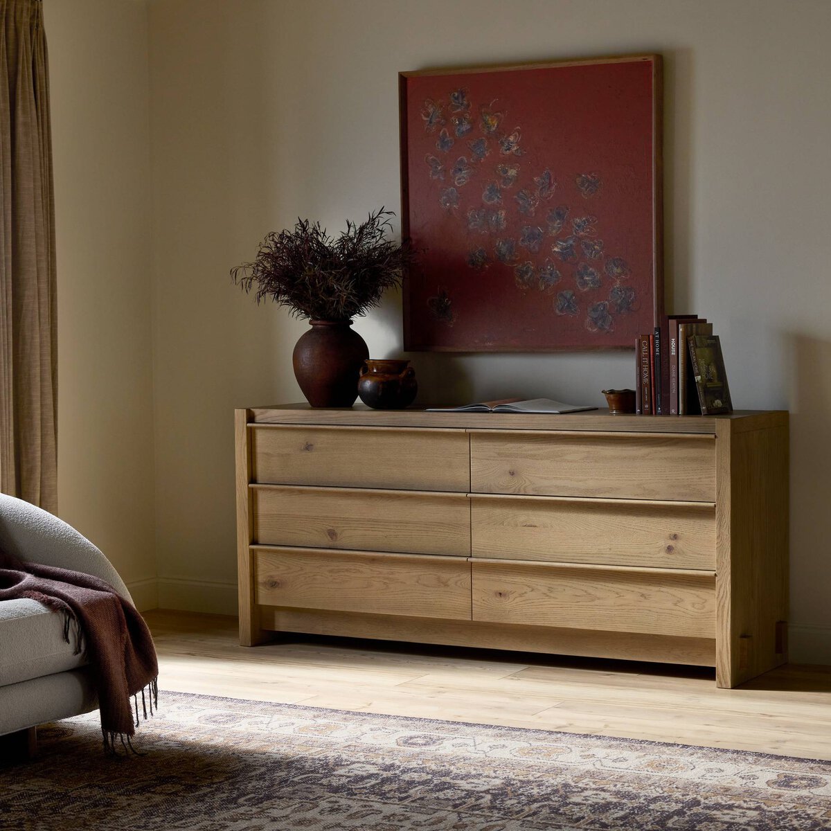 Aramis 6 Drawer Dresser Sandy Oak