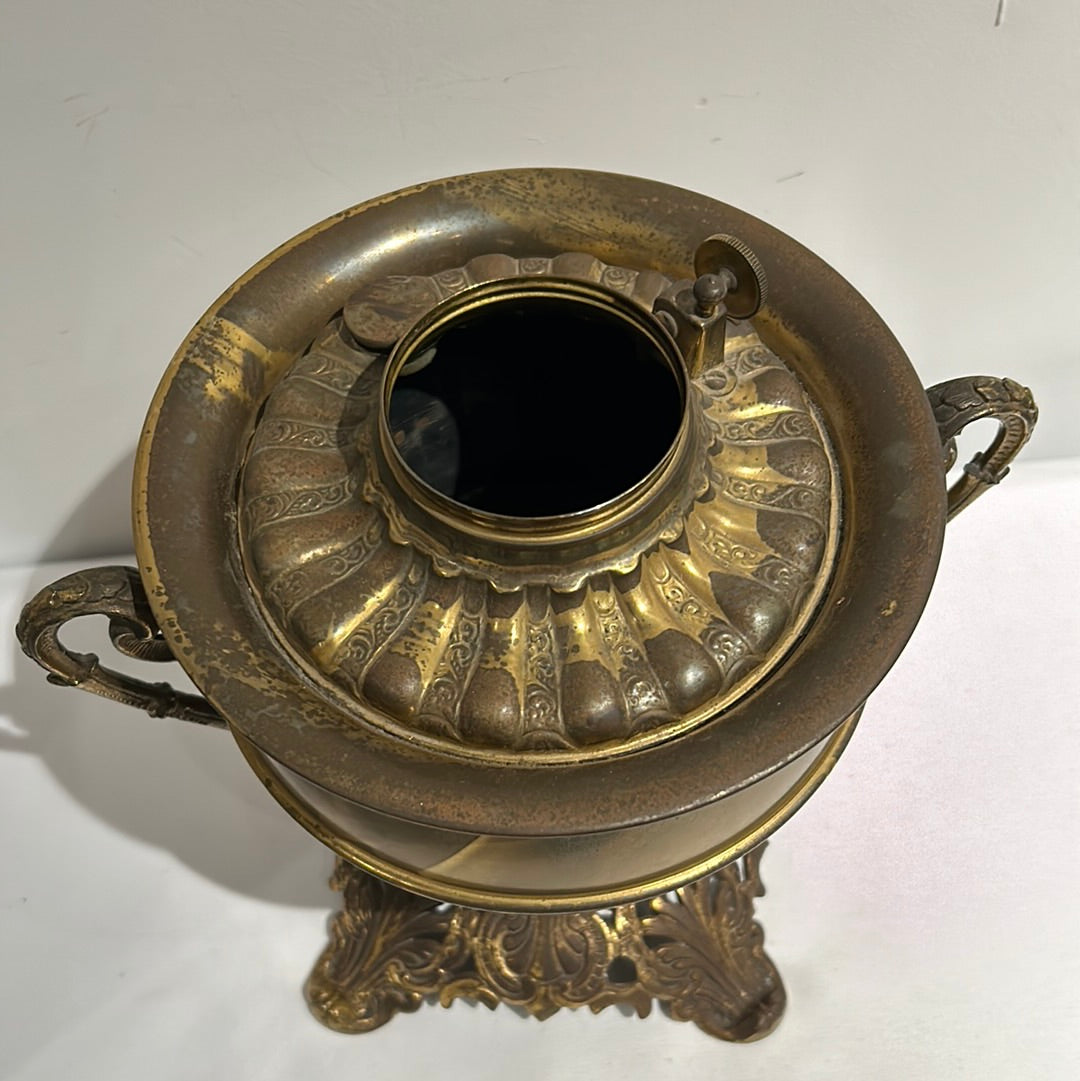 Brass oil lamp