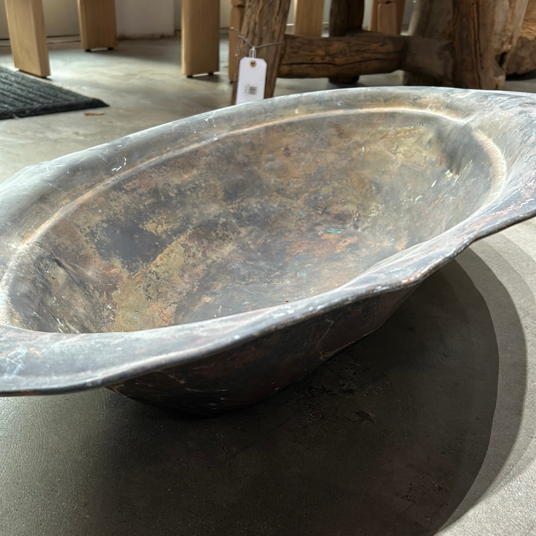 Vintage metal basin