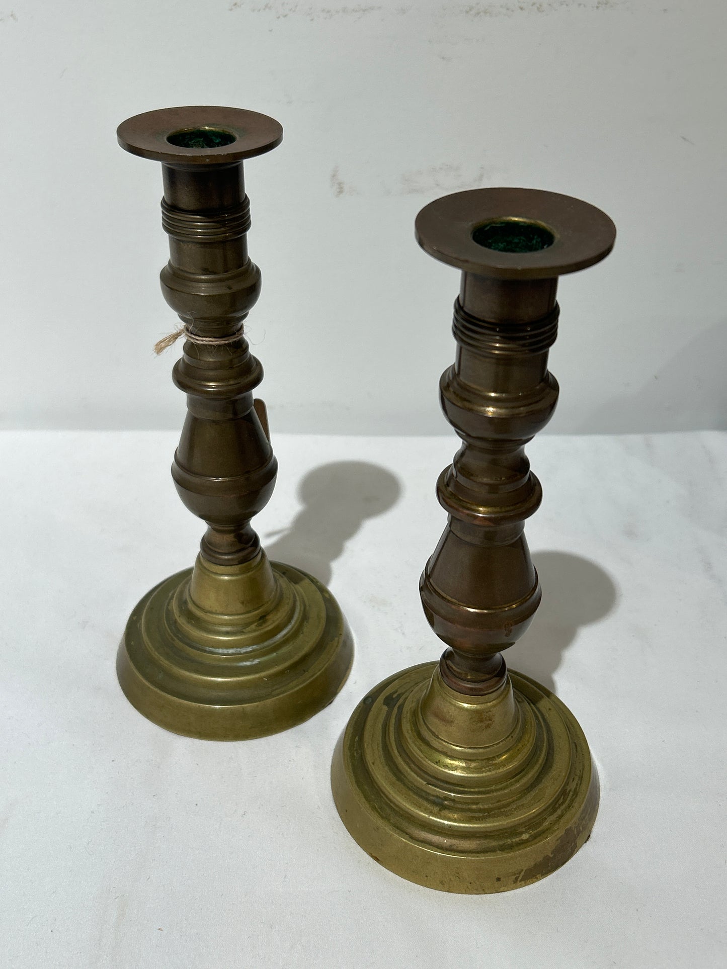 Pair of Brass Candleholders