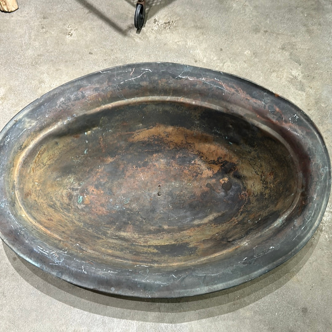 Vintage metal basin