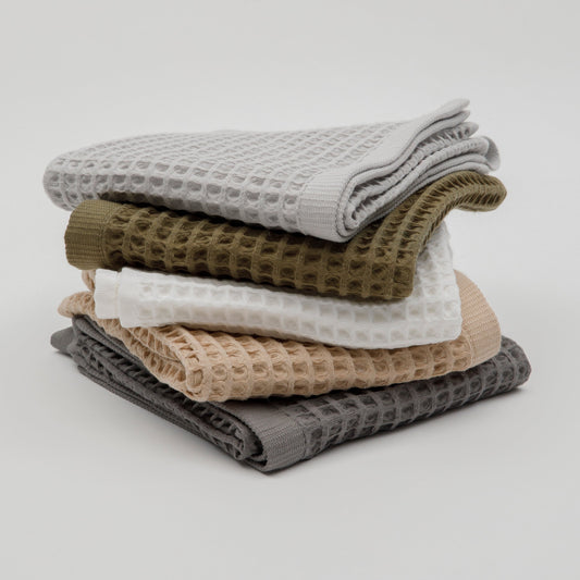 Olivia Waffle Weave Hand And Kitchen Towels