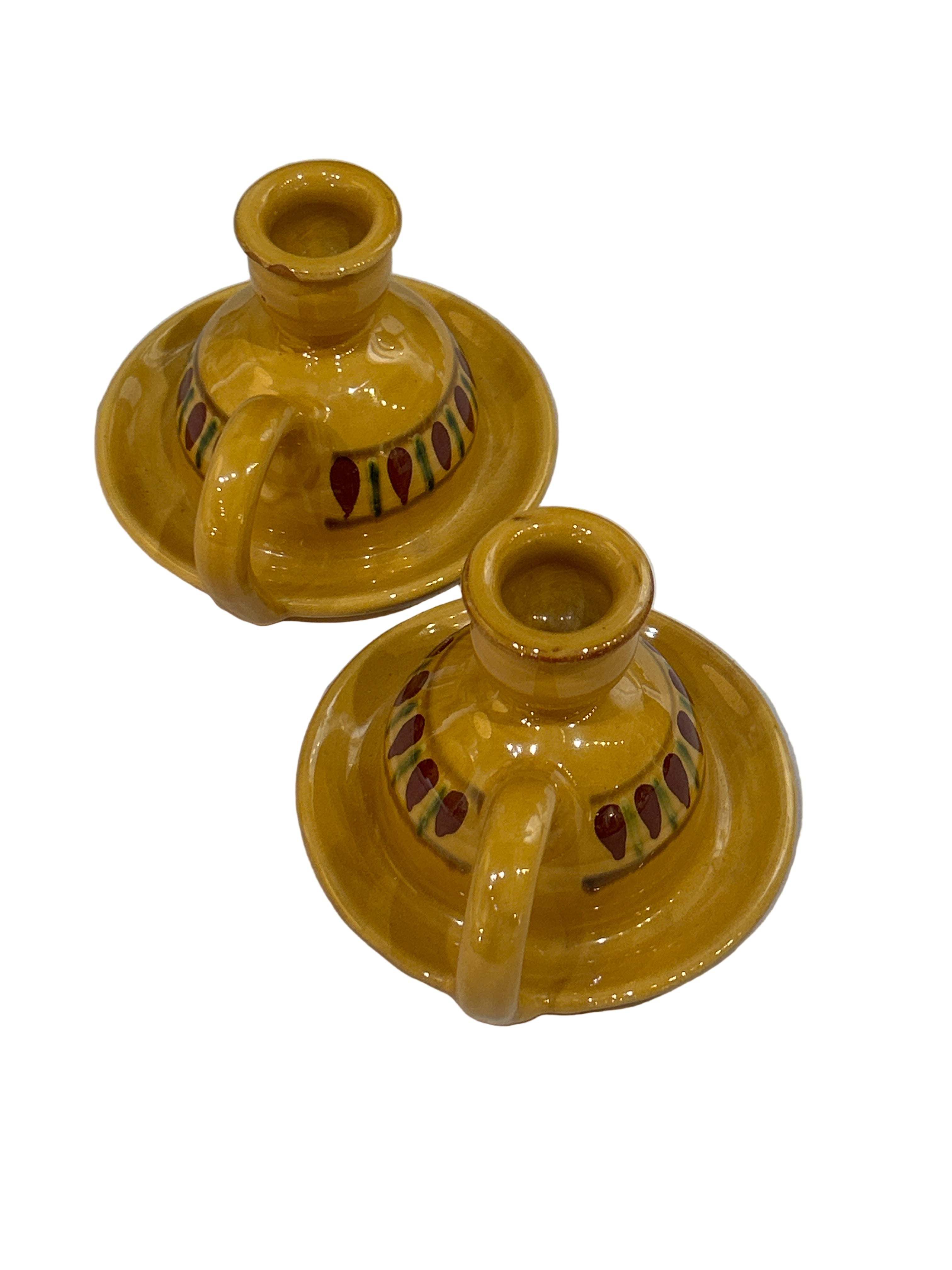 Vintage set of Hungarian candleholders