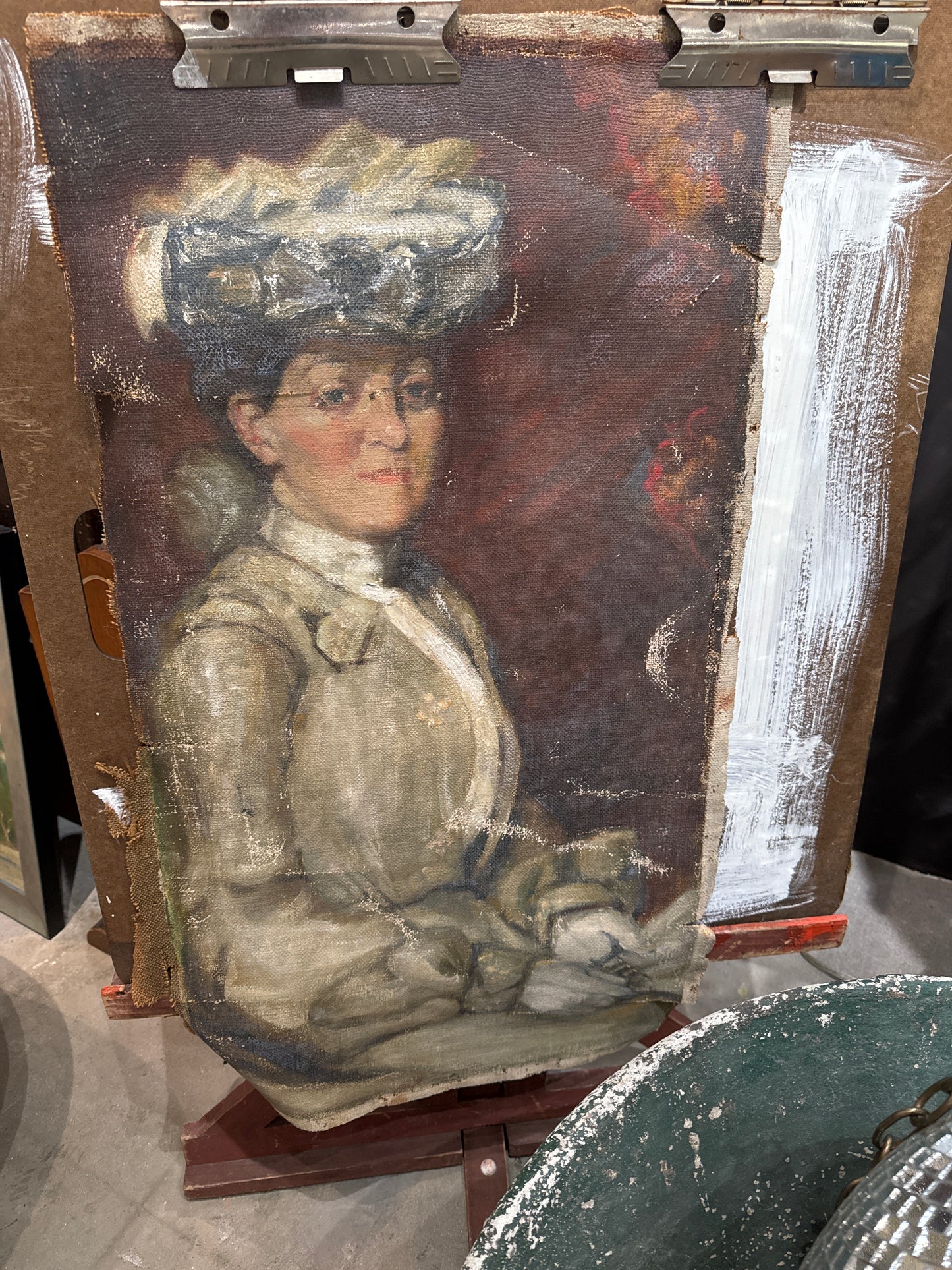 Vintage oil portrait