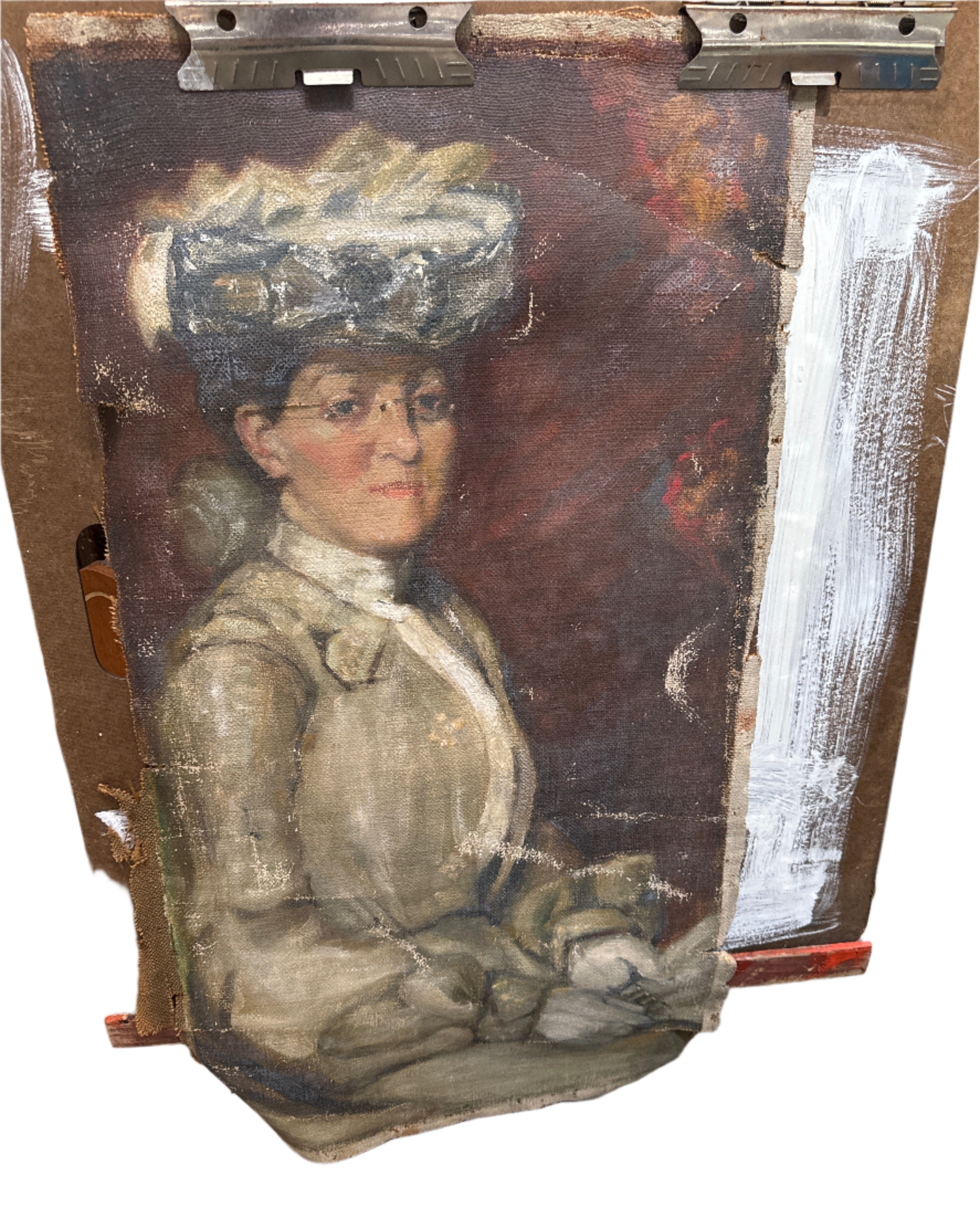 Vintage oil portrait