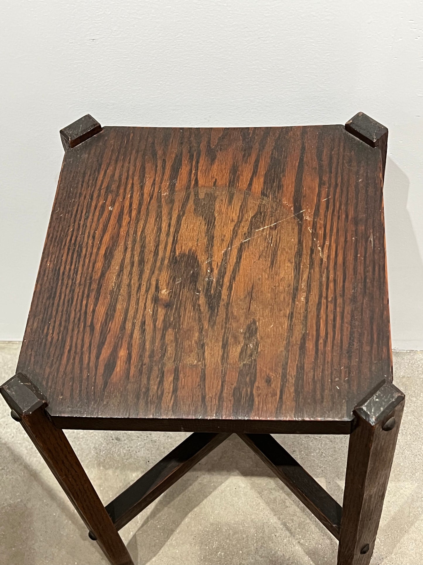 Small vintage wooden end table