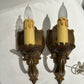 Set of two - Brass wall sconces