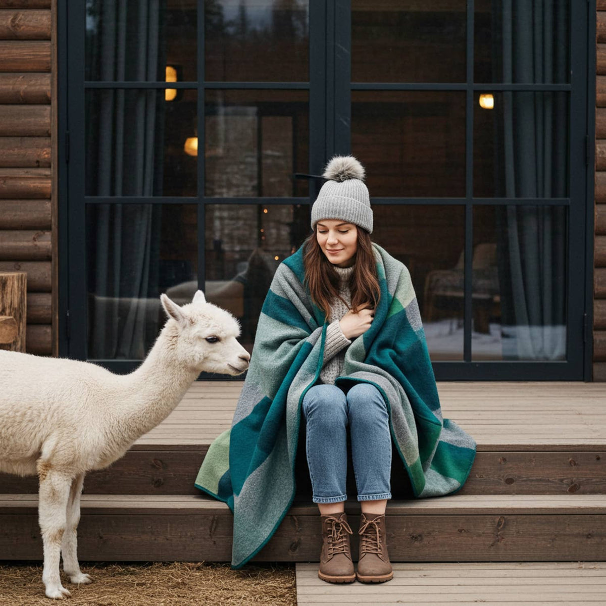 Alpaca Throw Blanket - Alpine: Throw     (45x70)