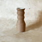 Small  Angled Neck Vase: Light Brown