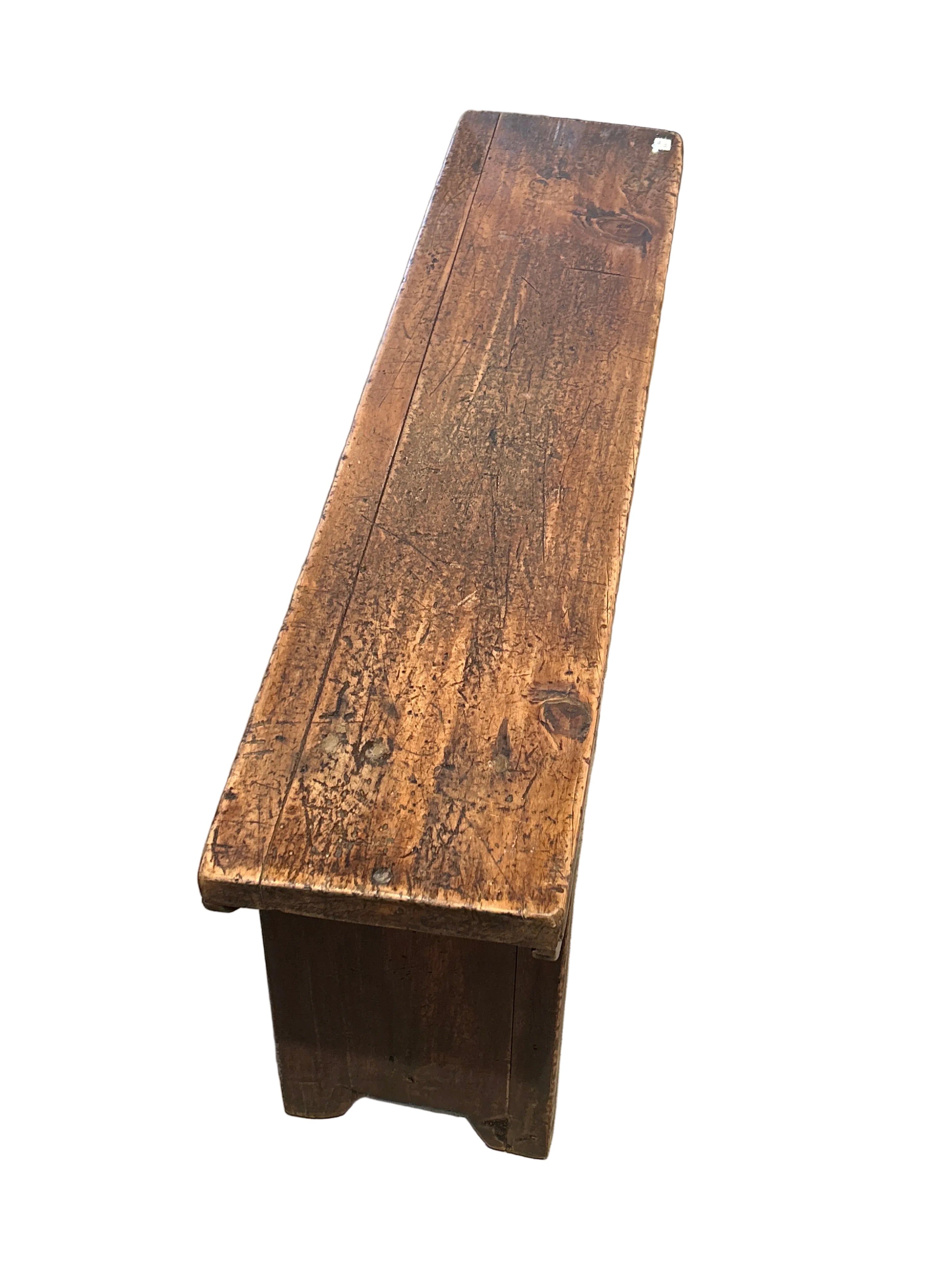 ANTIQUE RESTAURANT BENCH.