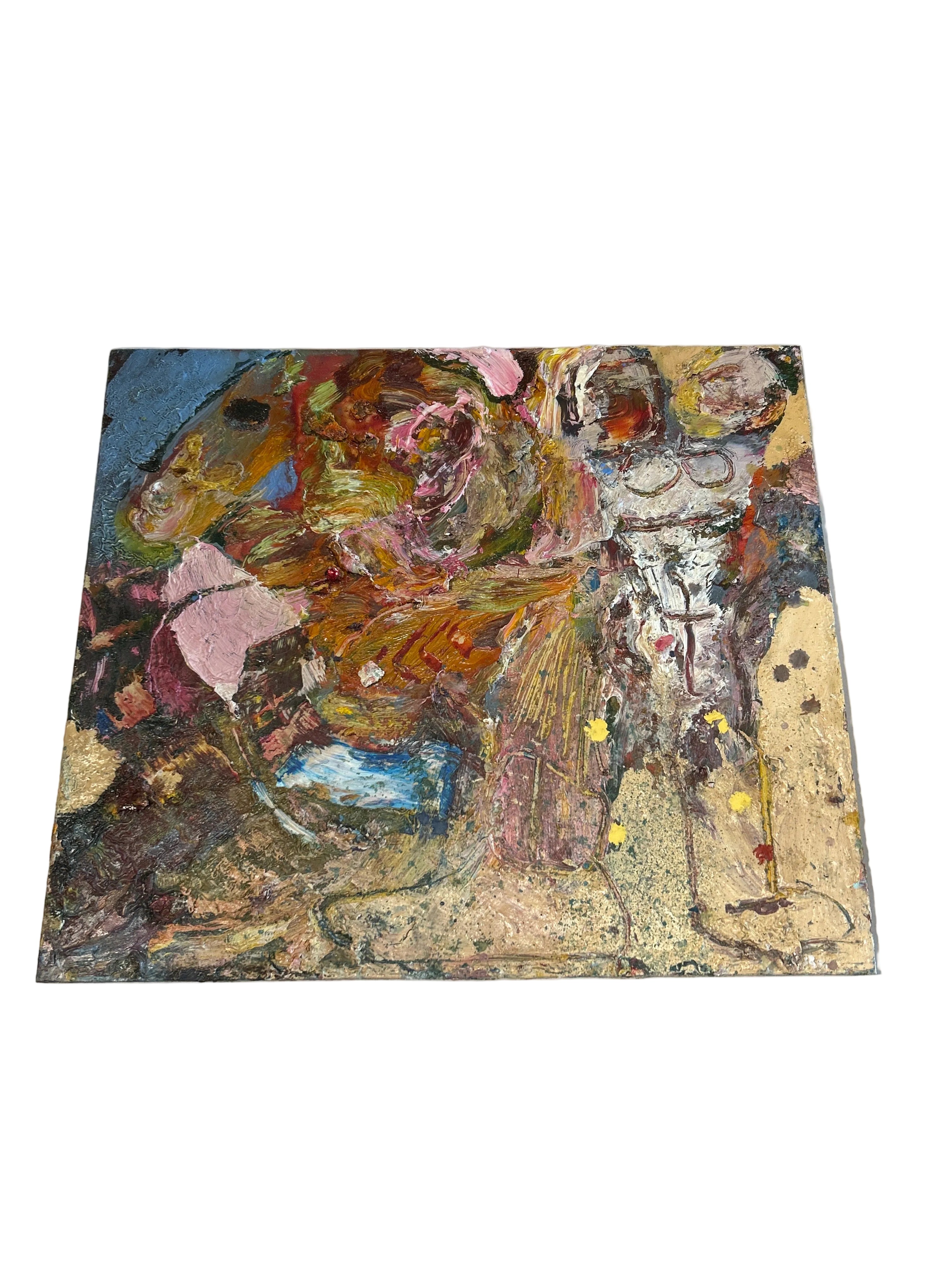 Vintage Michael Alan Lauterbach abstract oil