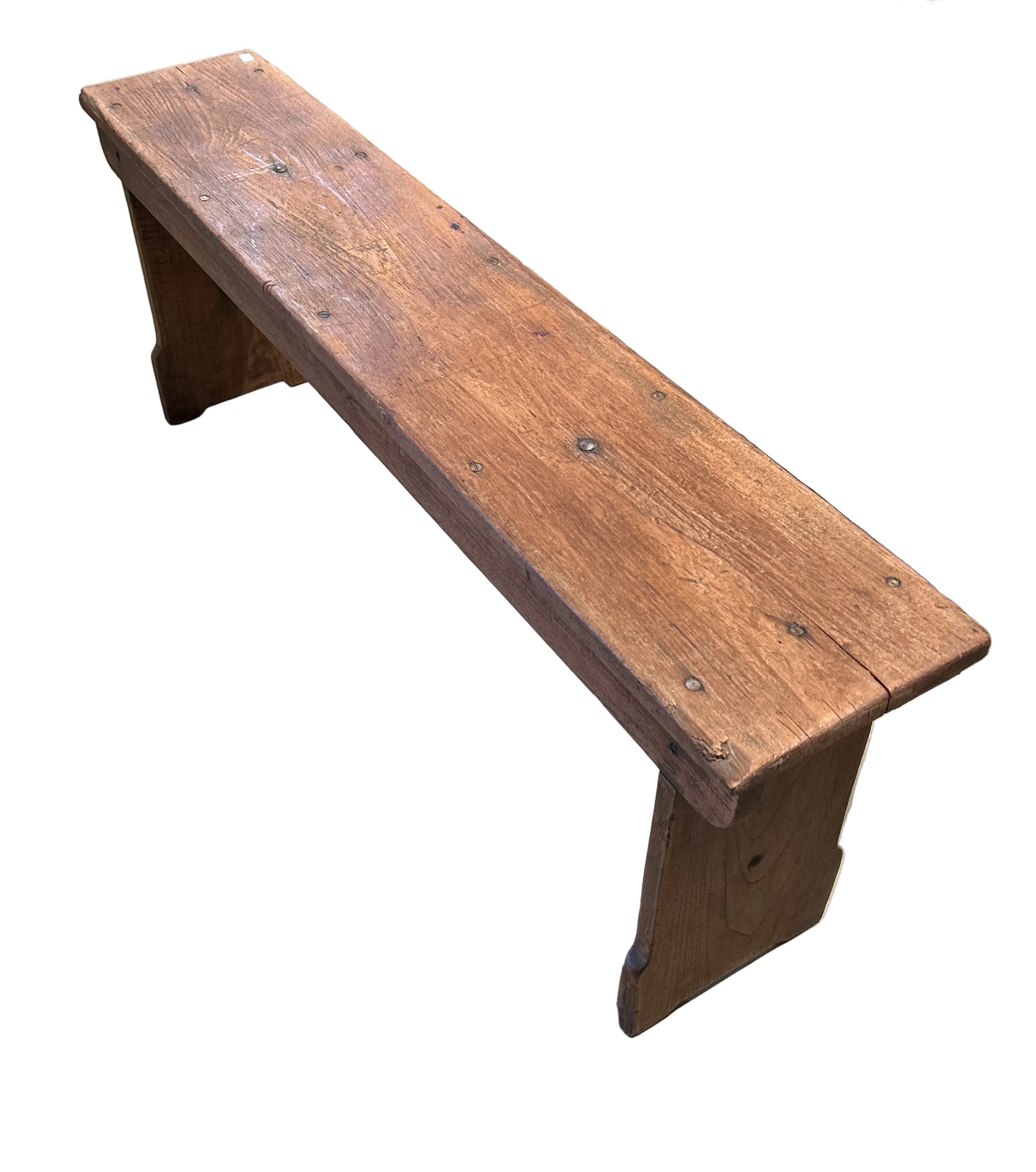 ANTIQUE SCHOOL BENCH.