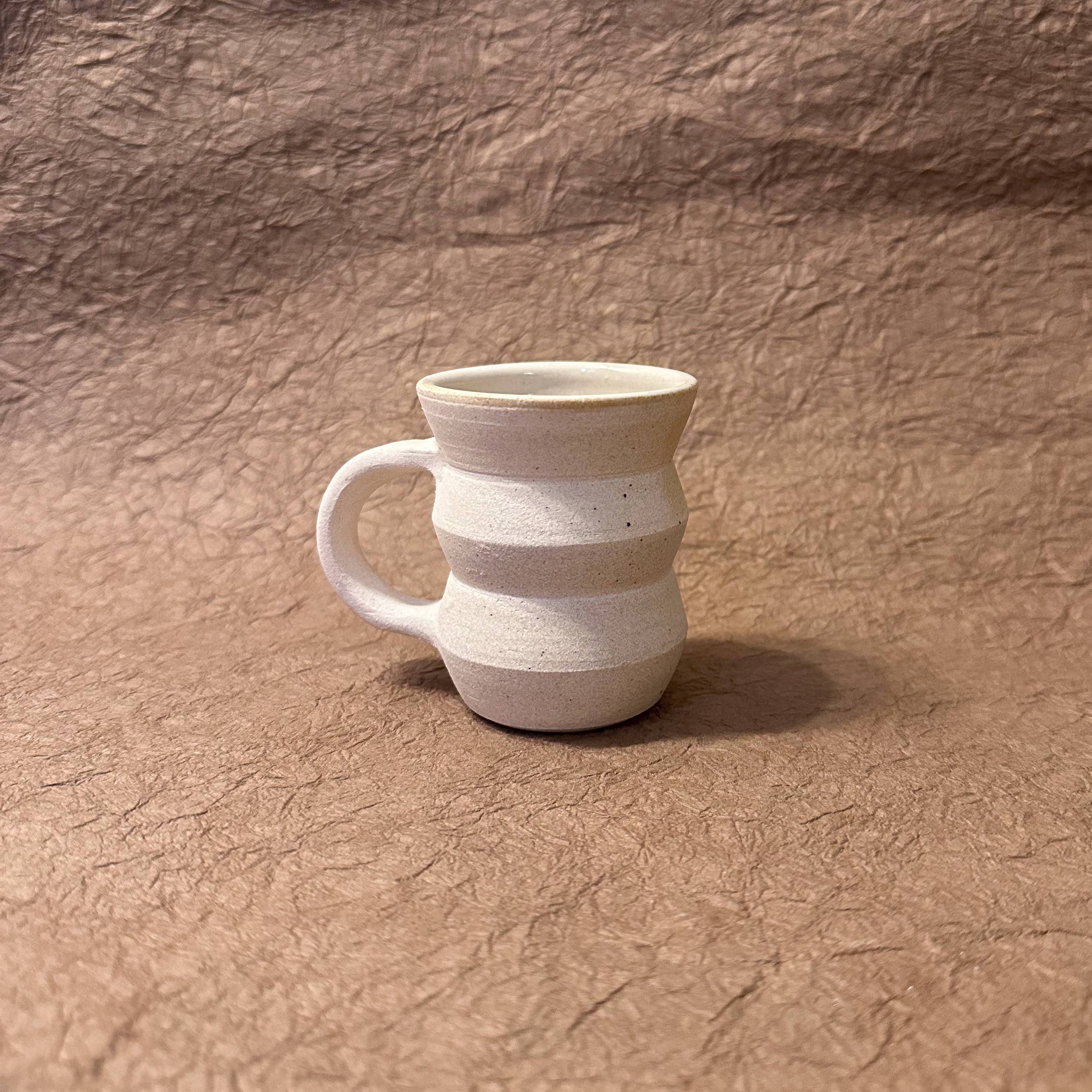 Cappuccino Angled Mug: White