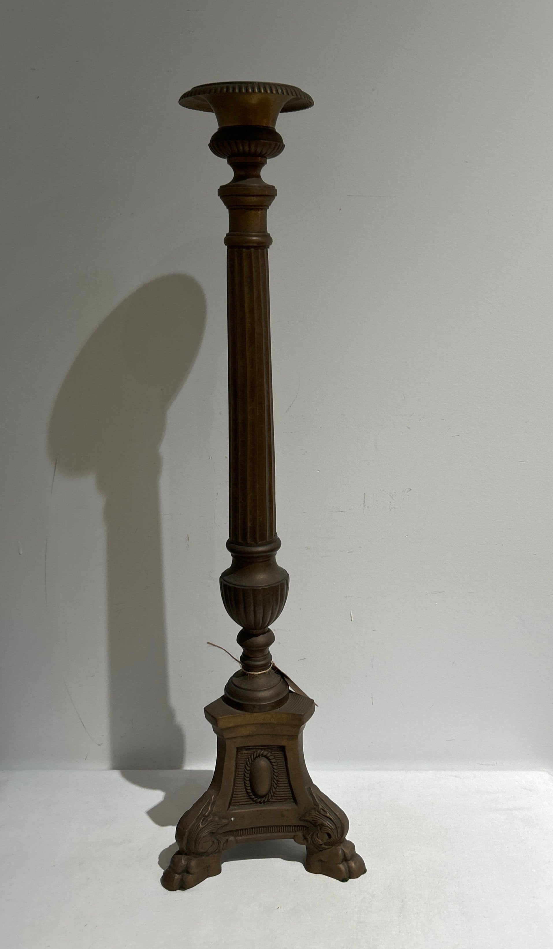 Vintage brass candle stand