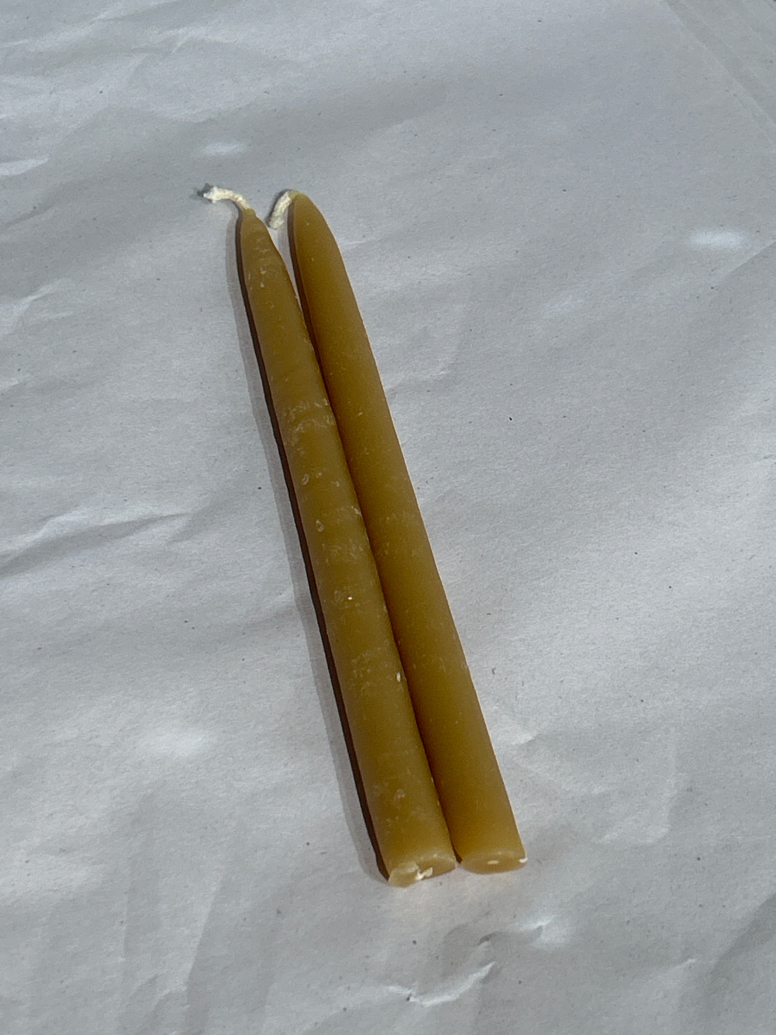 1/2" x 6" Set of 2 Bees Wax Candles