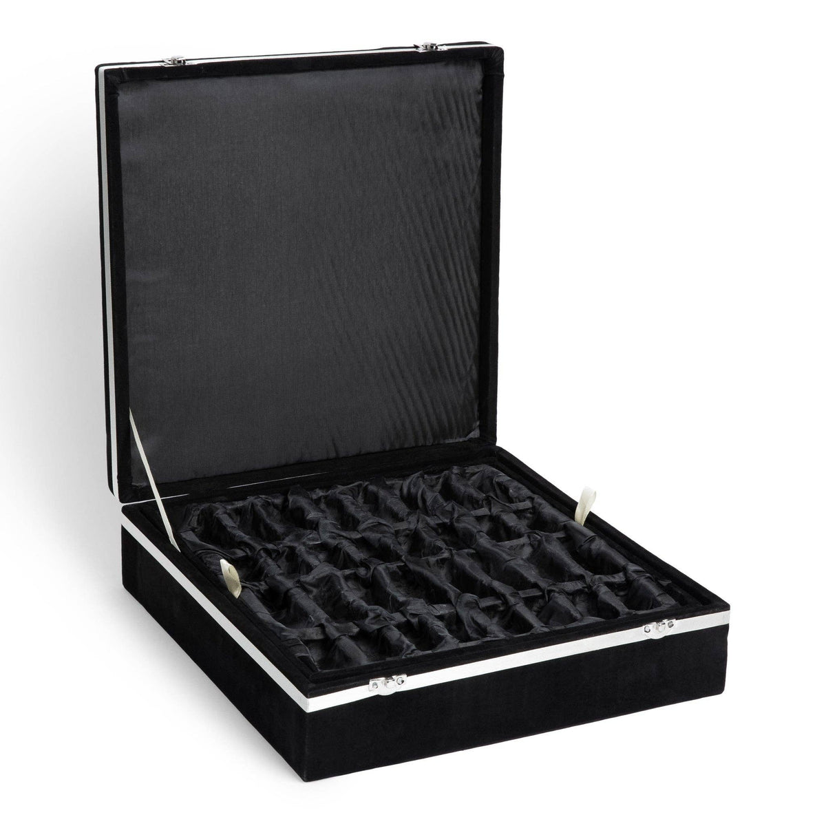 Marble Chess Set with Storage Case - Green Onyx and White: 13 inch