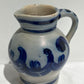 Vintage blue detailed pitcher