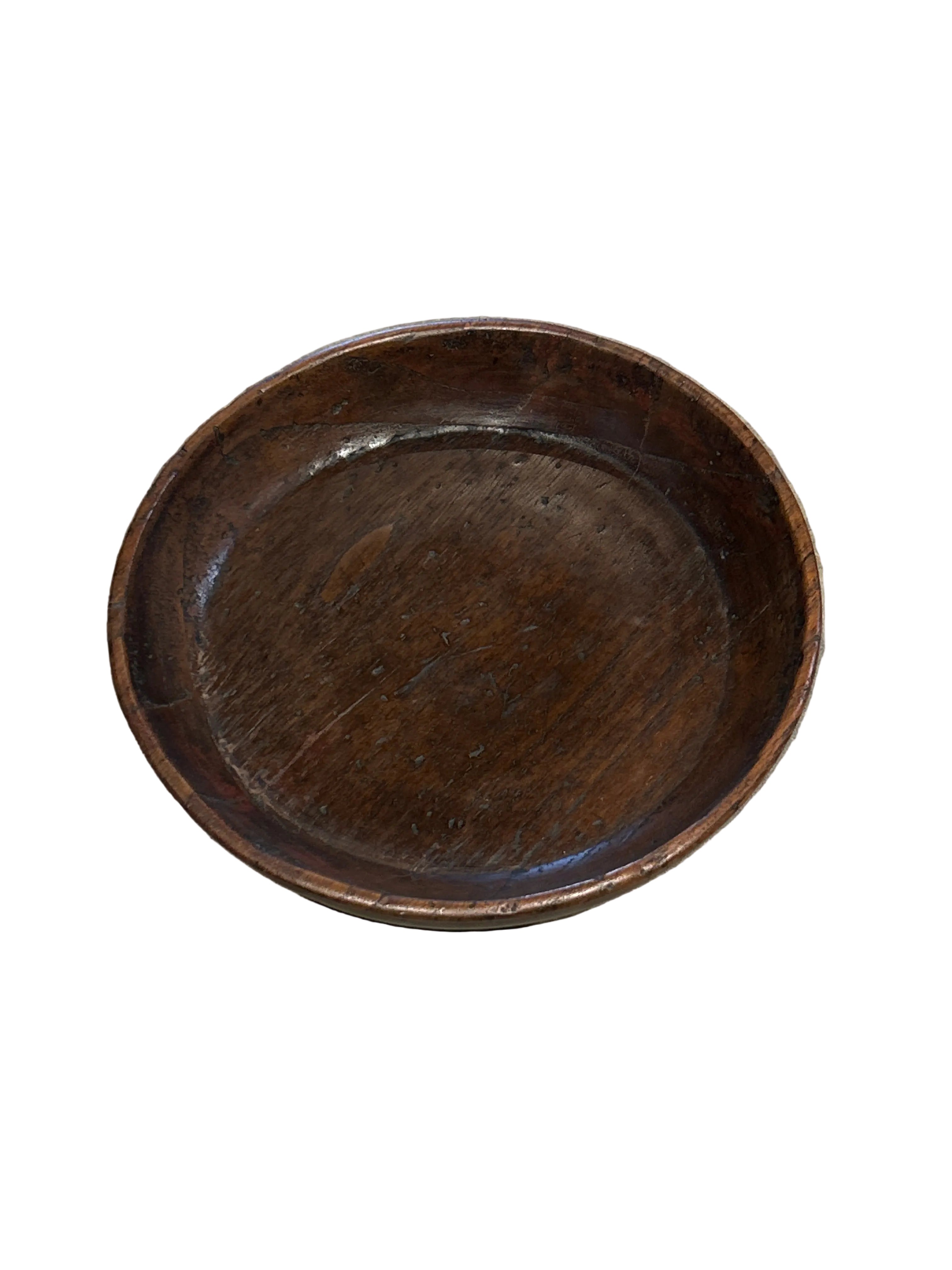 CIRCULAR TRAY WITH A RAISED FOOT