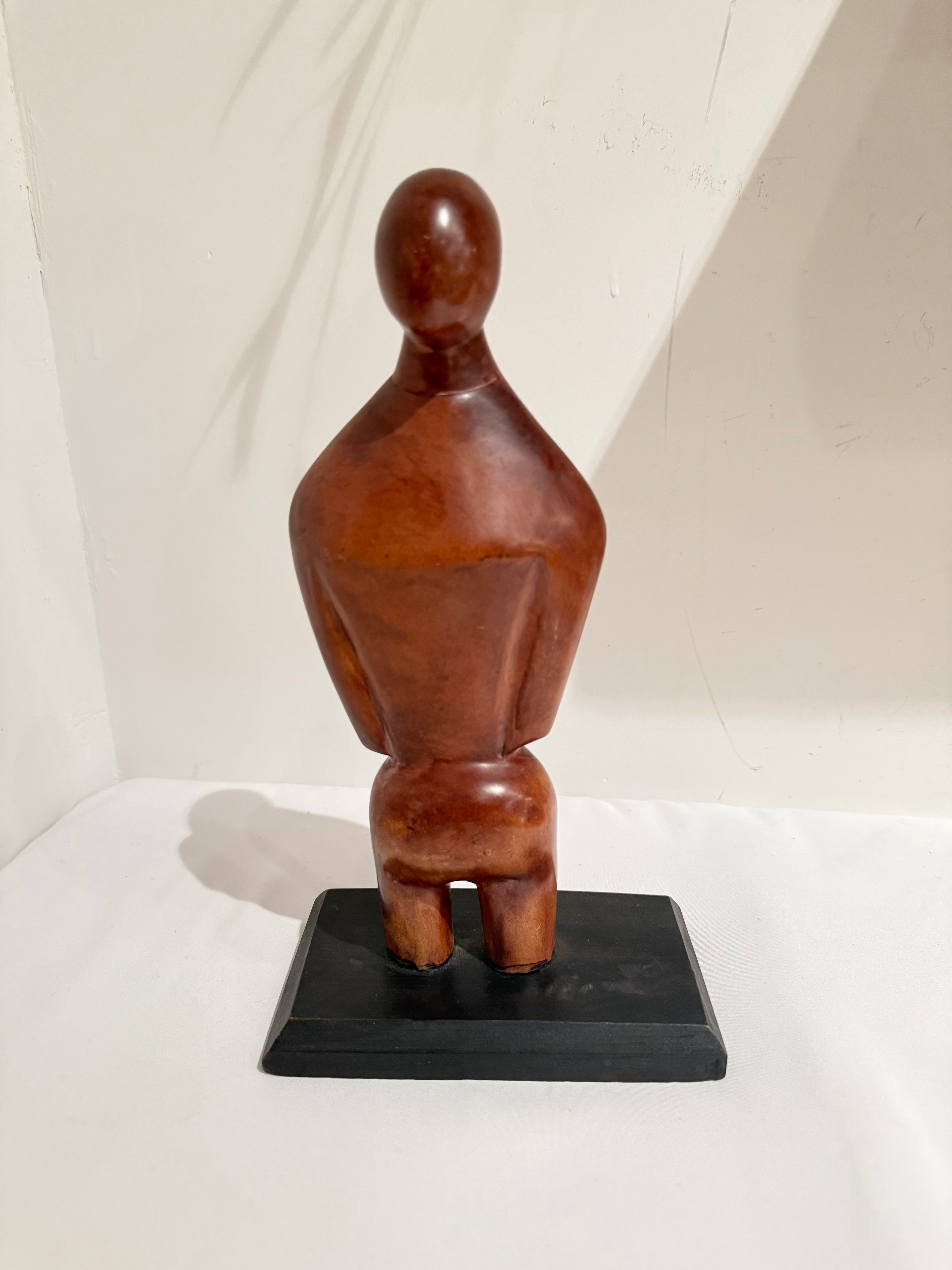 Vintage figural metal statue