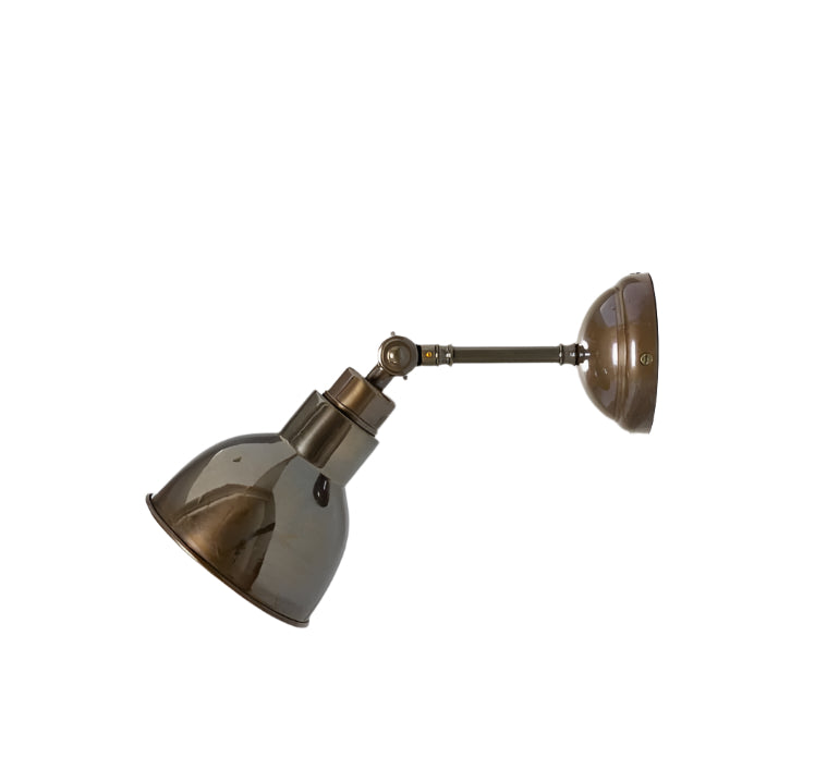 Vintage Inspired Adjustable Brass Wall Light