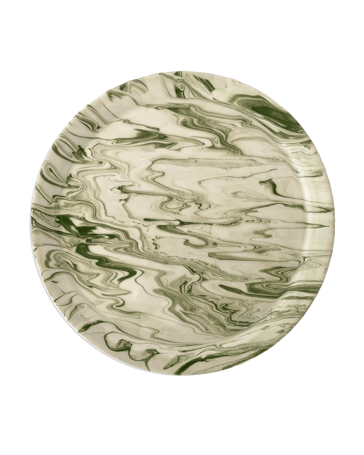 Marbled Olive Dinner Plate