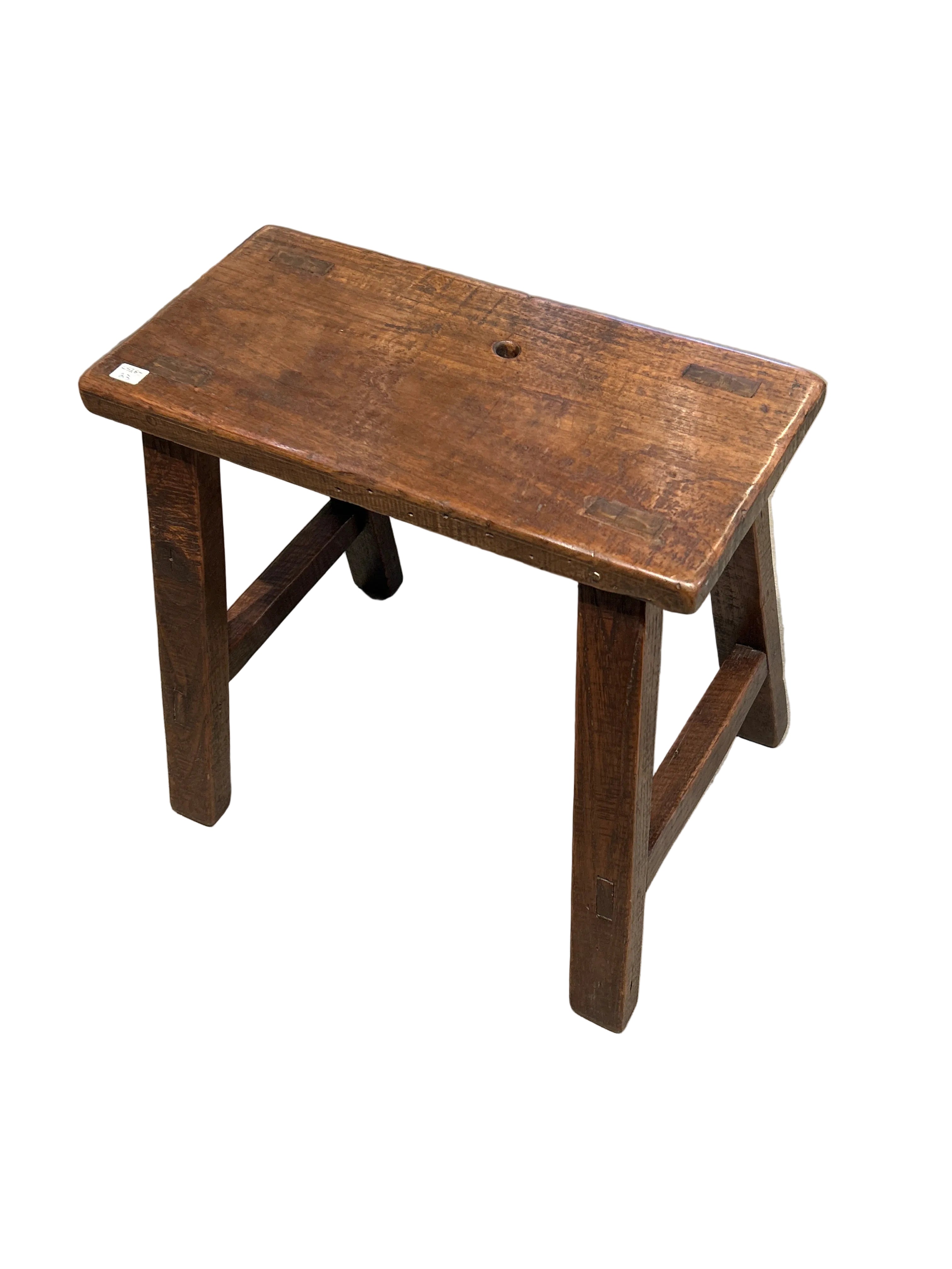 ANTIQUE VILLAGE STOOL.