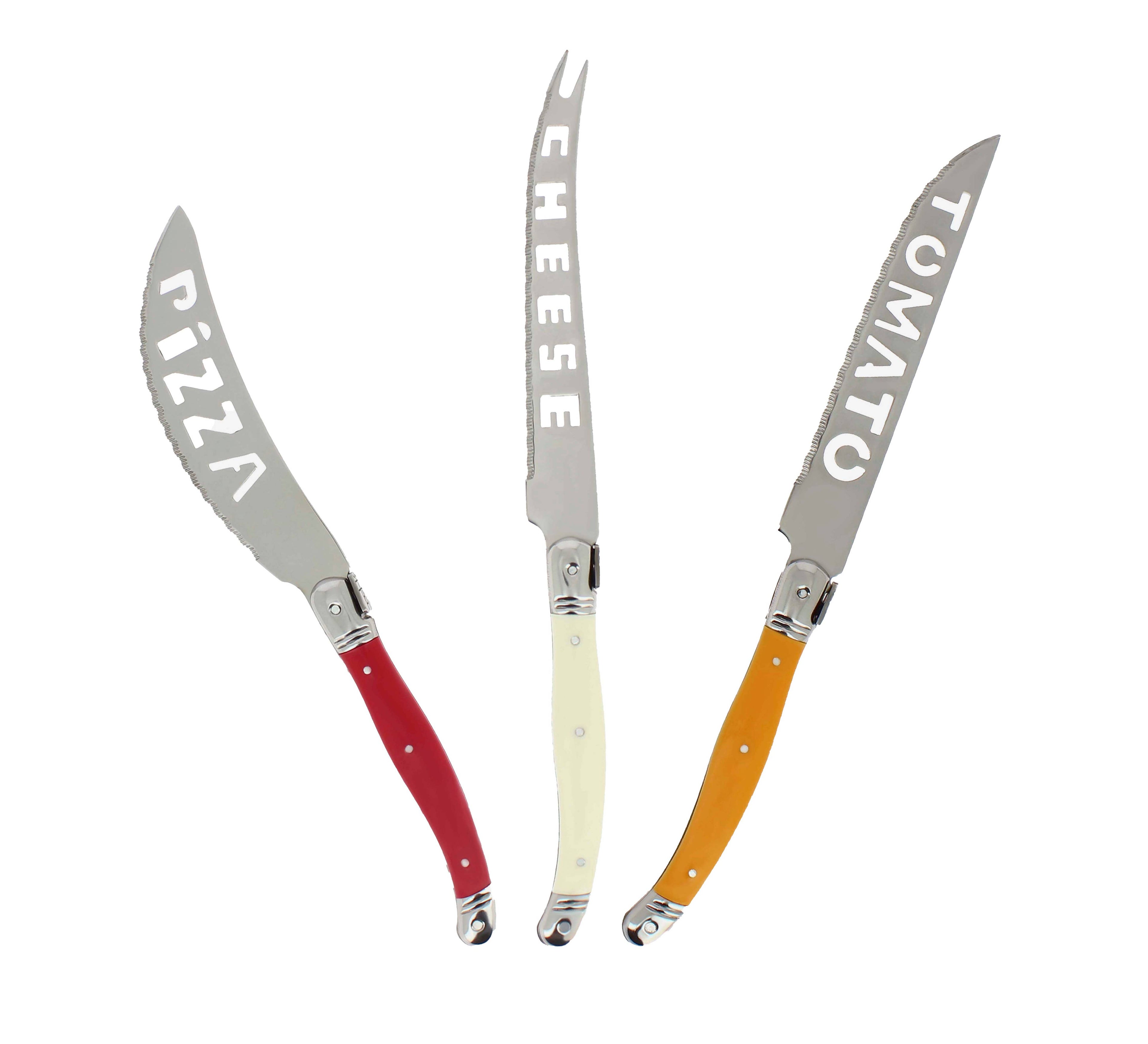 3 Piece Laguiole Pizza & Cheese Knife Set