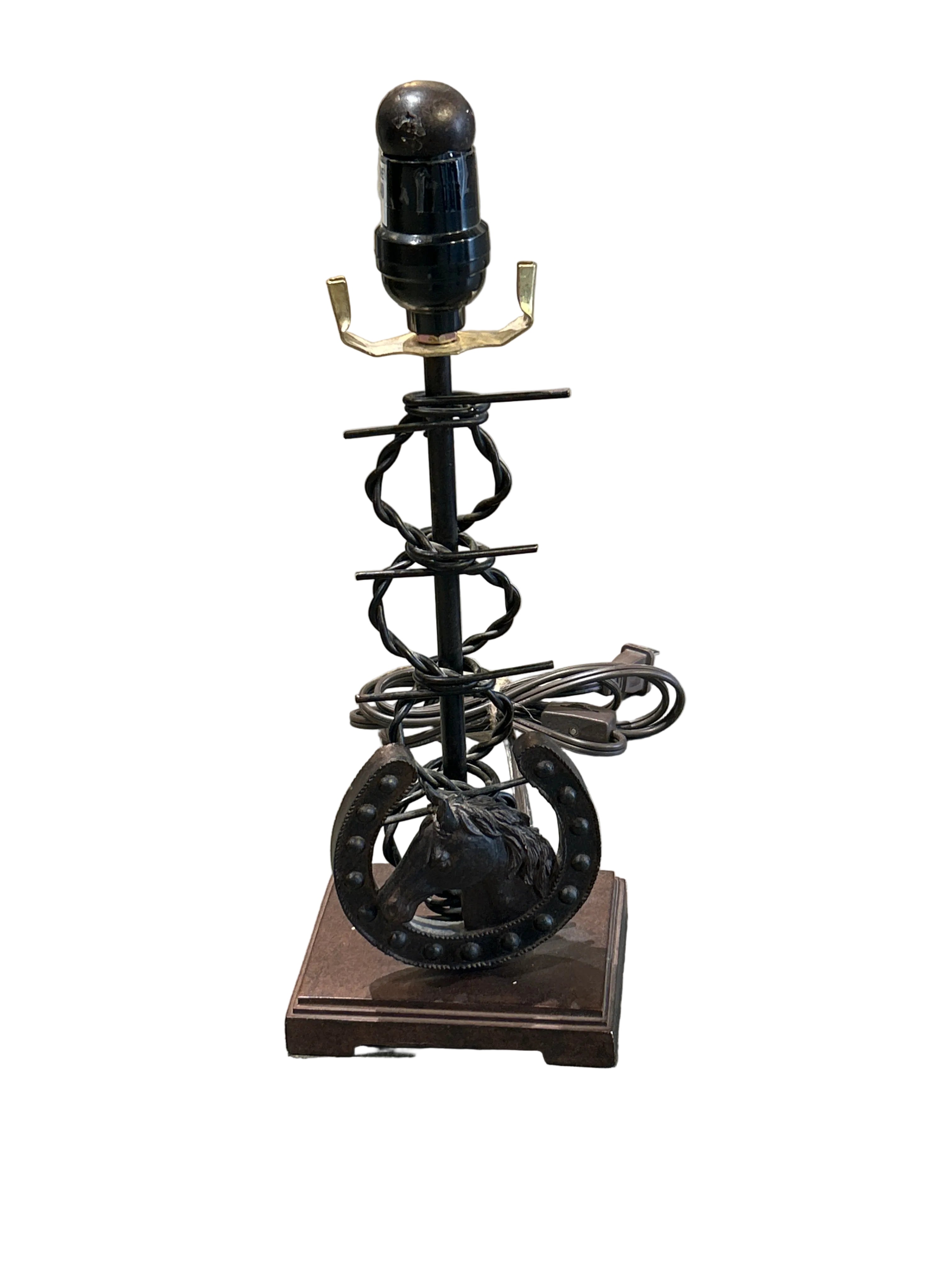 Vintage Horseshoe lamp