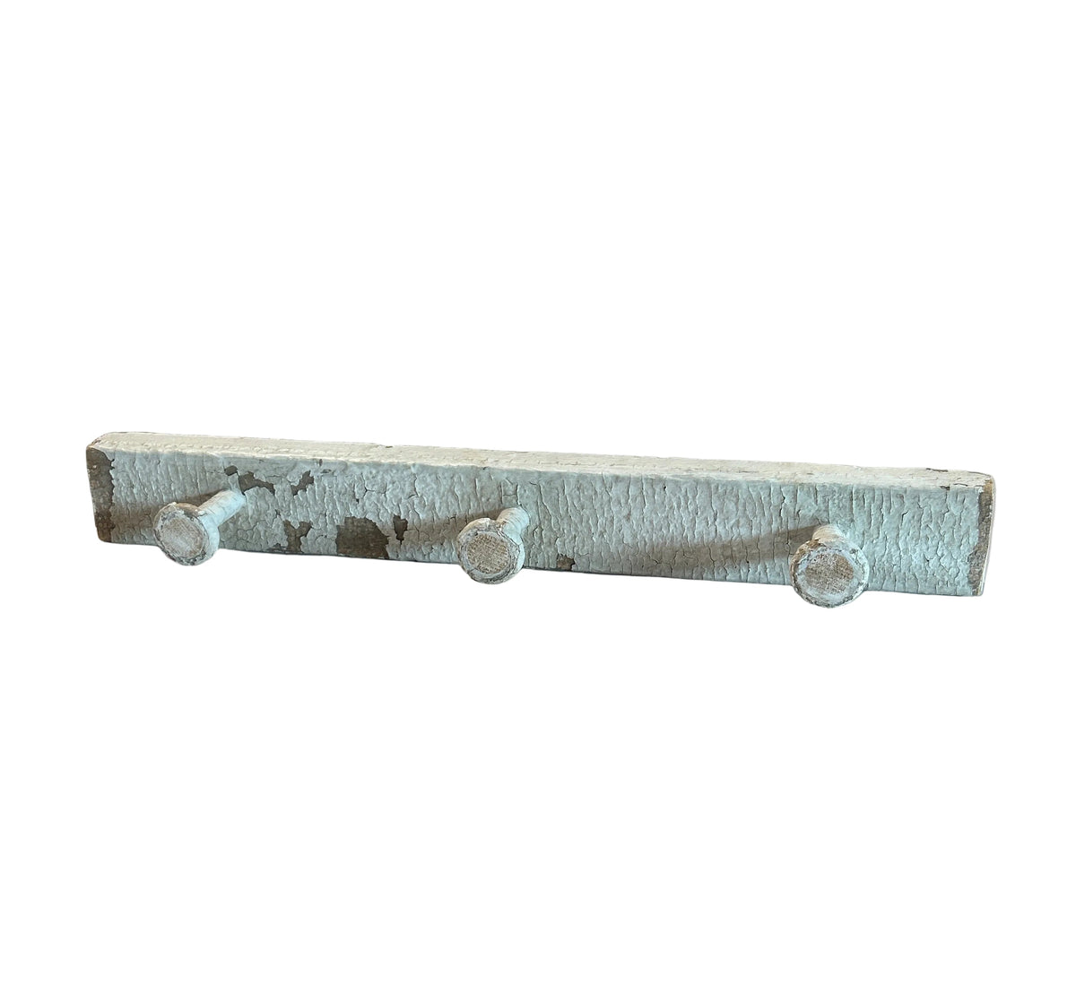 Vintage distressed white hat/coat rack
