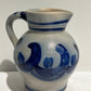 Vintage blue detailed pitcher