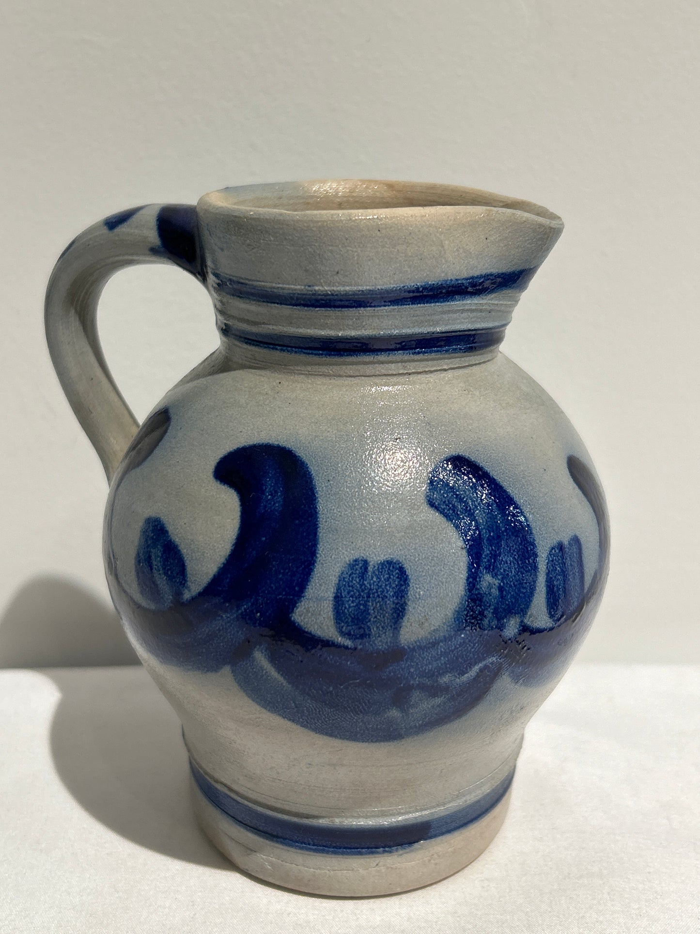 Vintage blue detailed pitcher