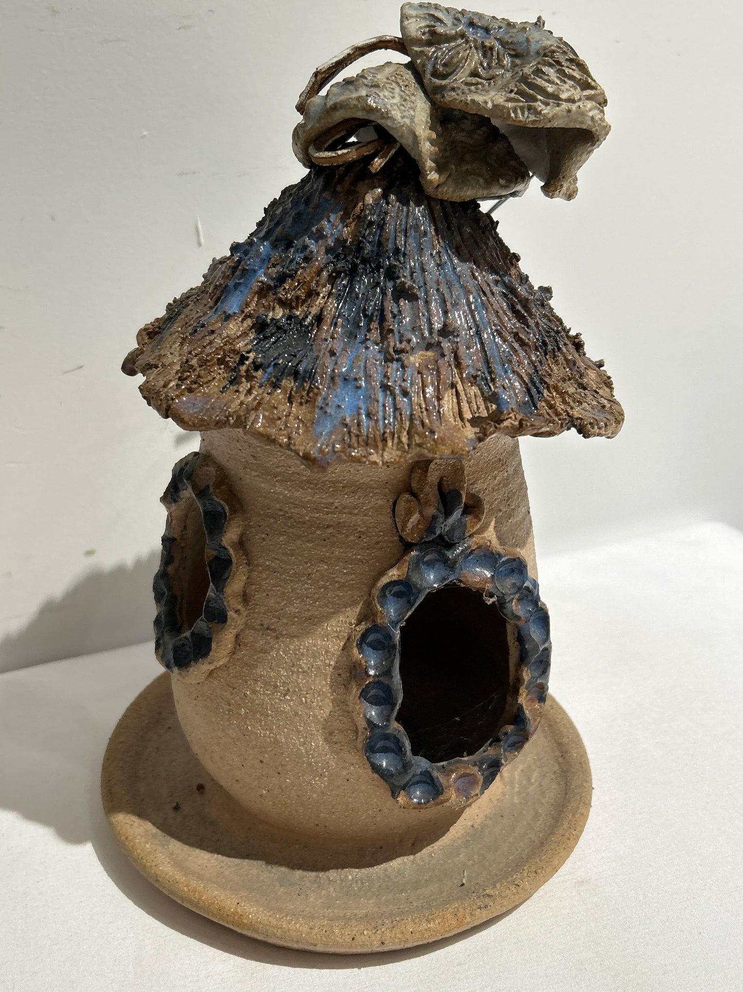 Vintage pottery bird house