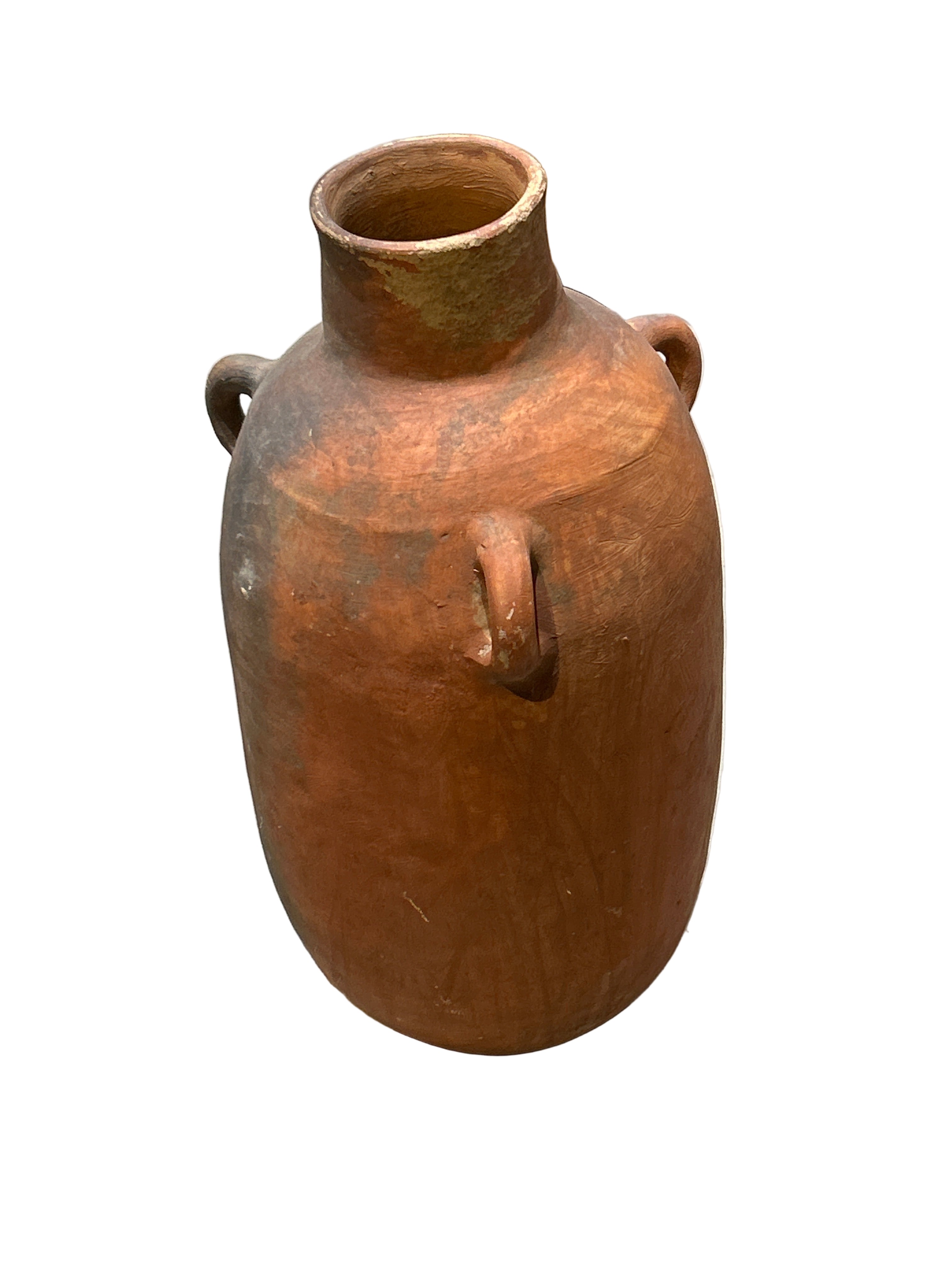 Vintage 3-handled terracotta pot