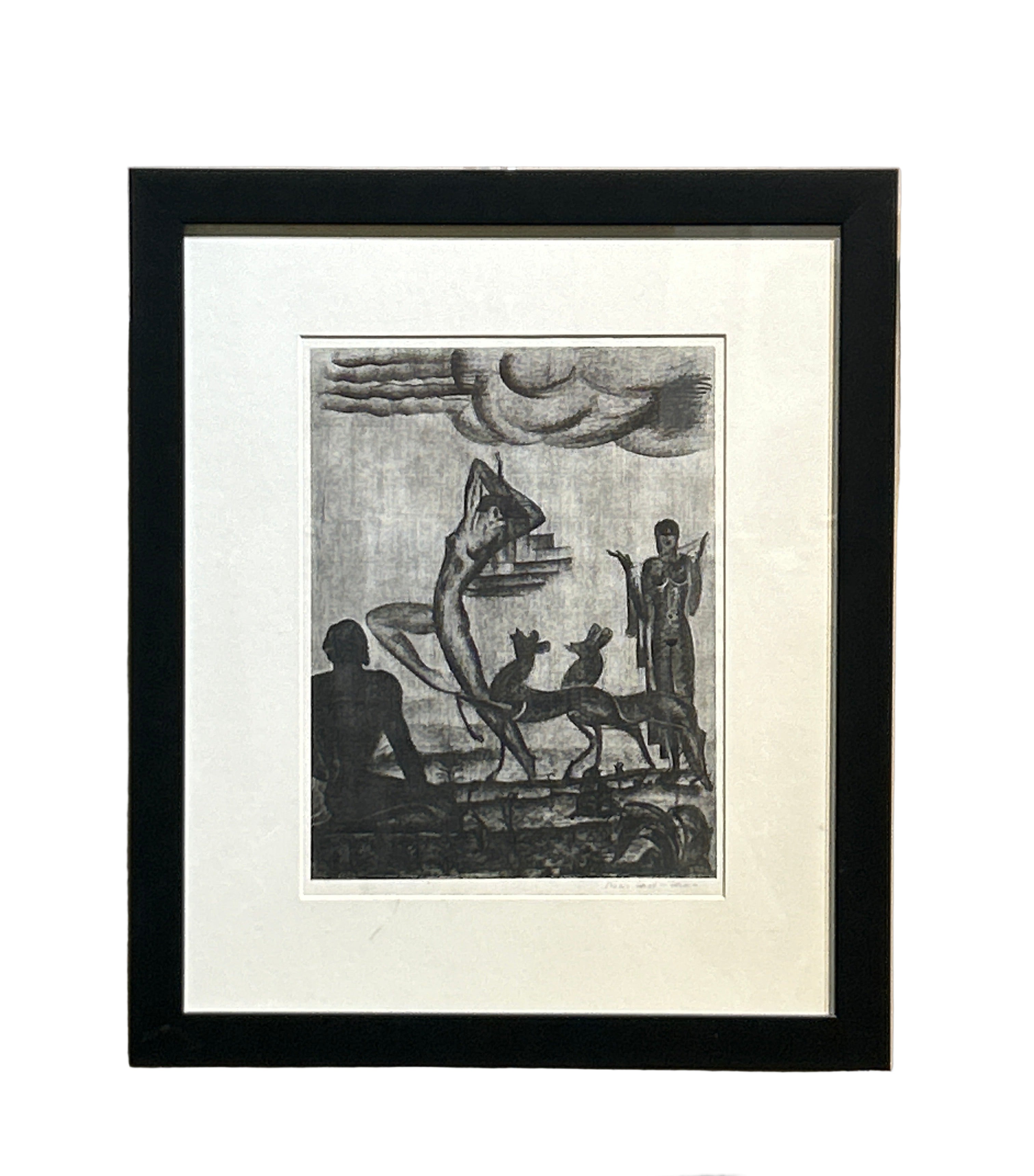 Vintage Boris Lovet-Lorski lithograph