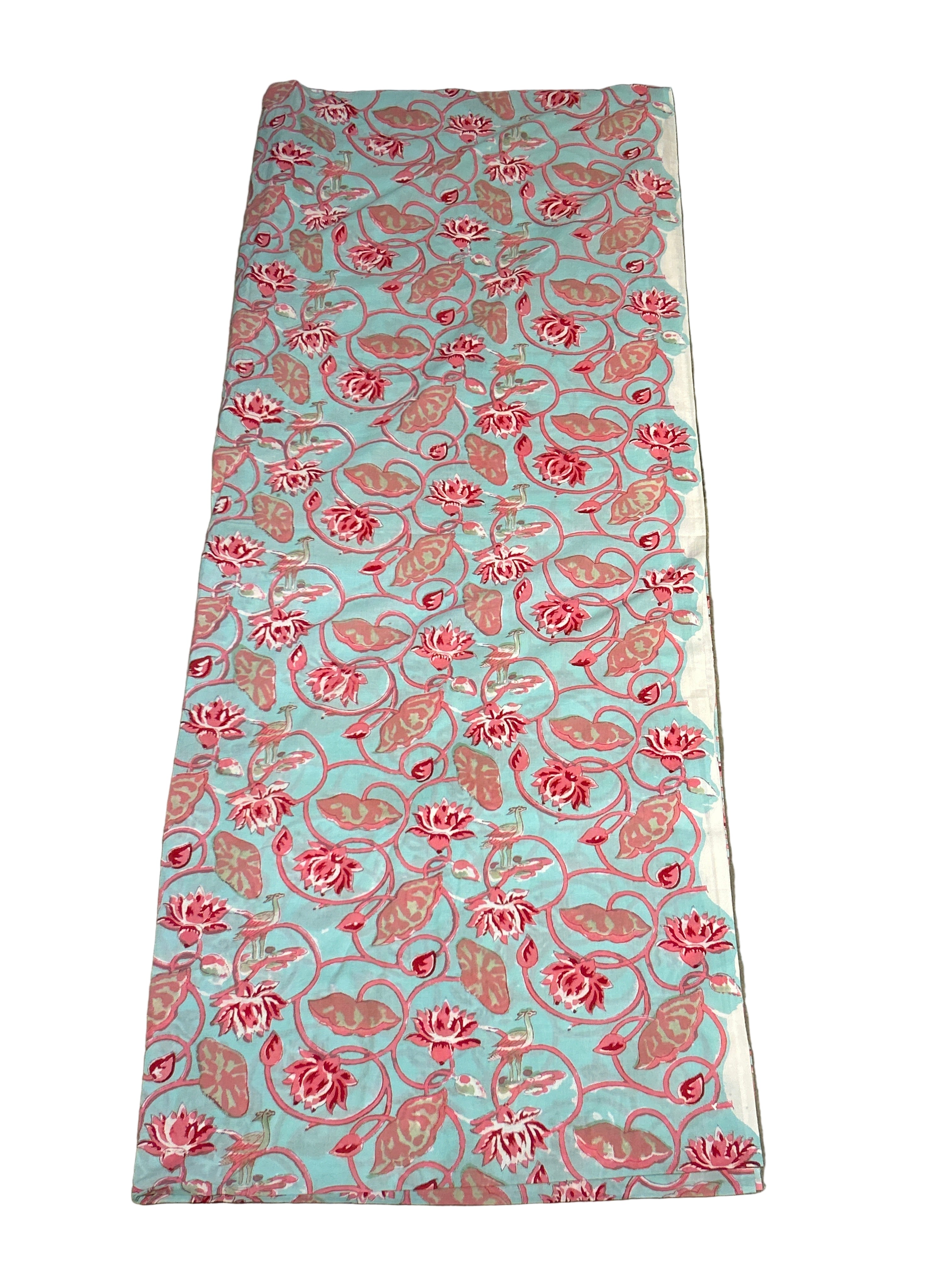 Vintage Indian block print tablecloth