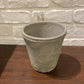 Tall grey terracotta pot