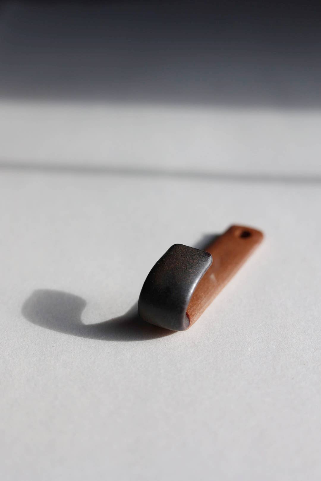 Ceramic Key Hook Black Handmade Pottery