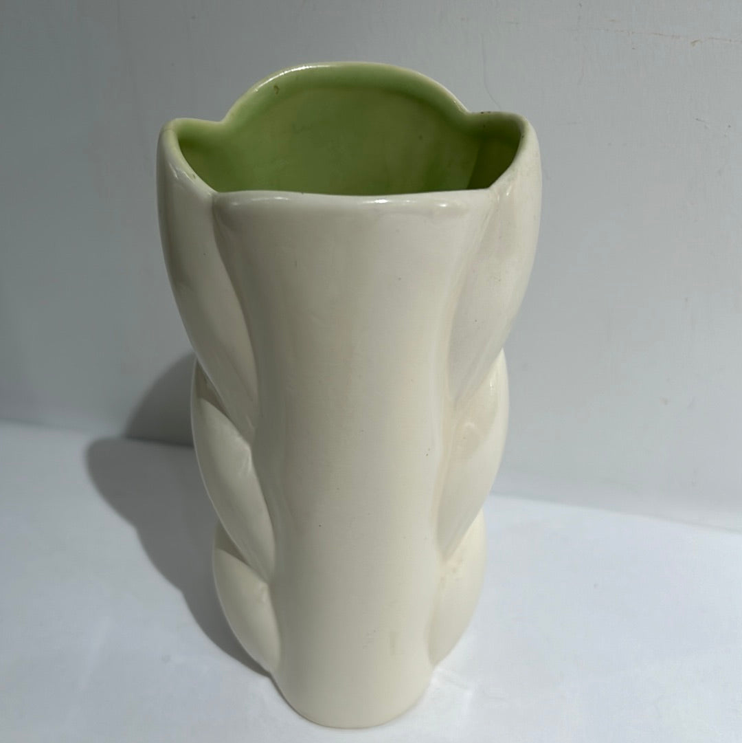 Ceramic Vase with interior green glaze