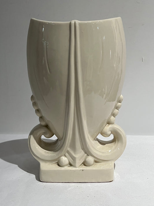 White ceramic vase