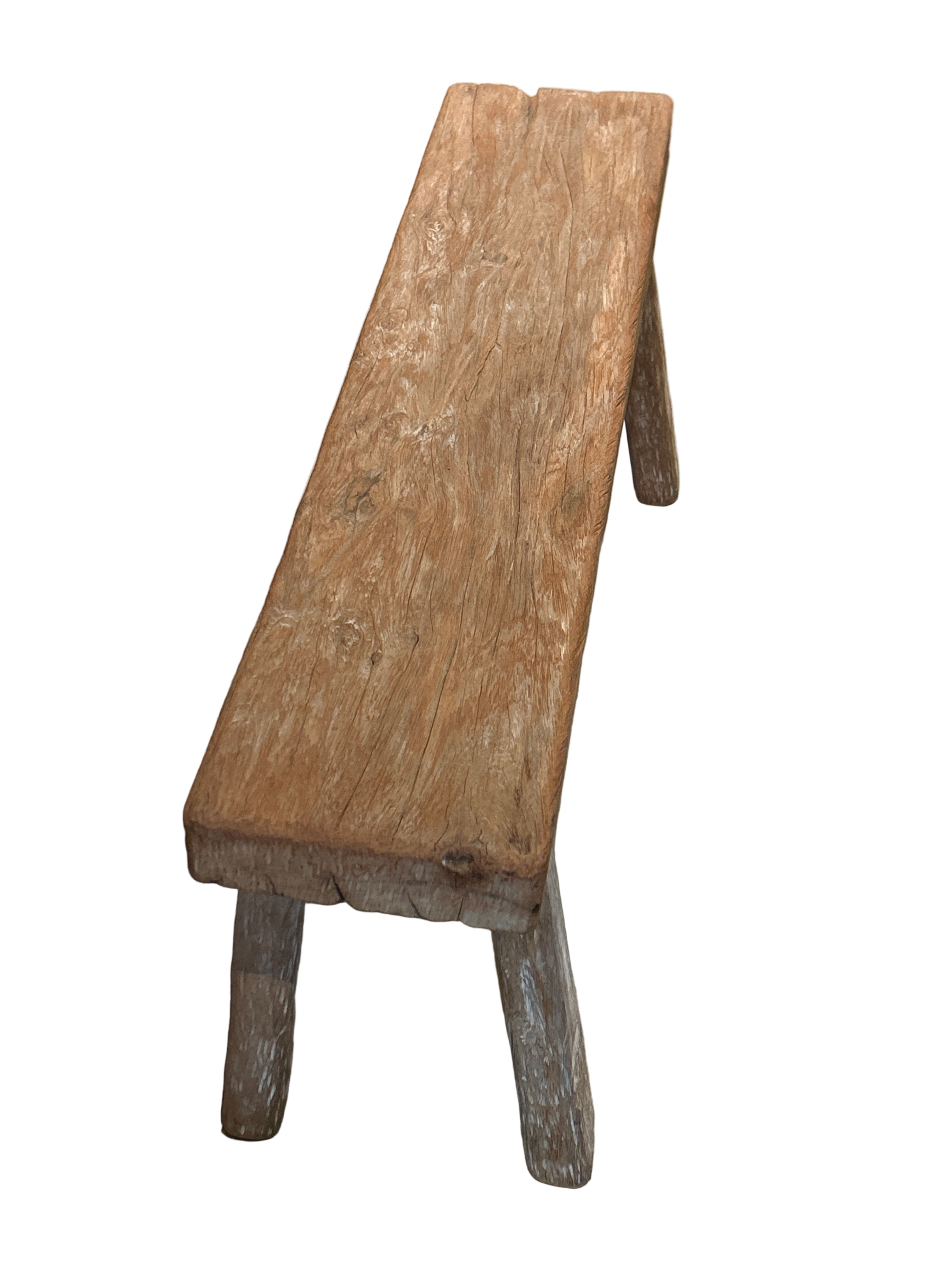 Single Slab Teak Hardwood Bench