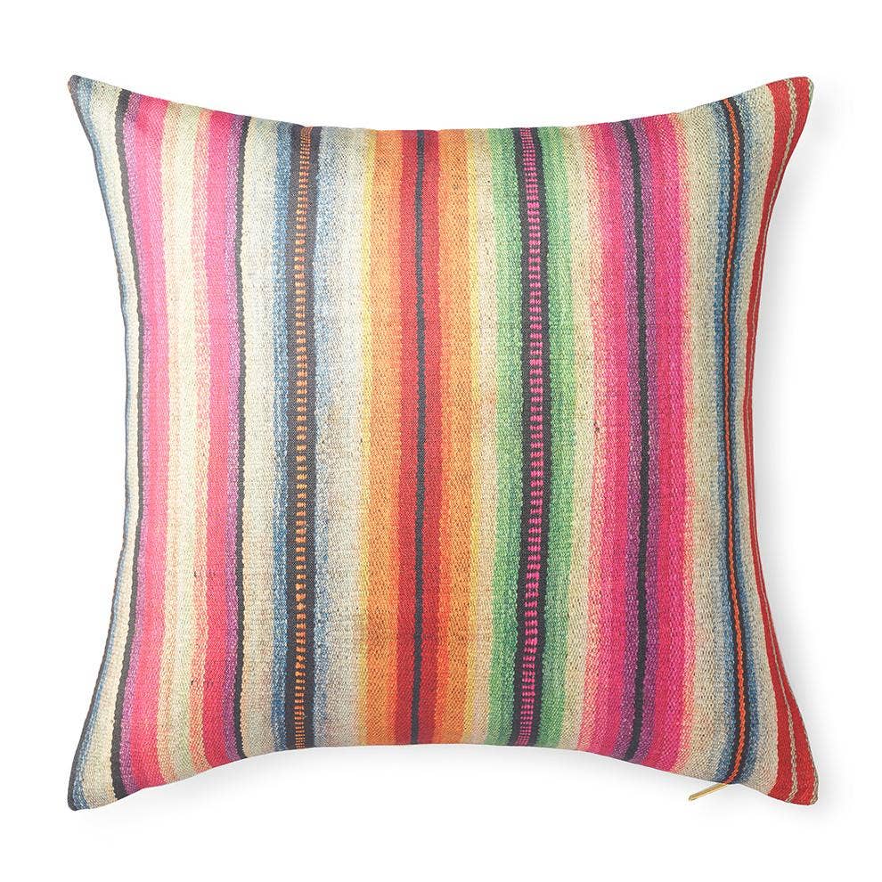 Technicolor Frazada Pillow: 20" W X 20" H