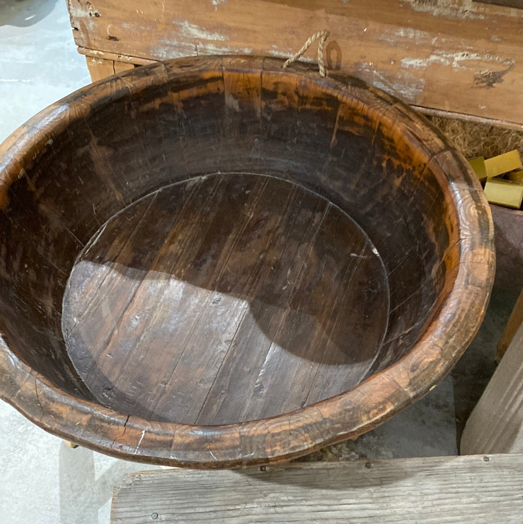 Large wood bowl