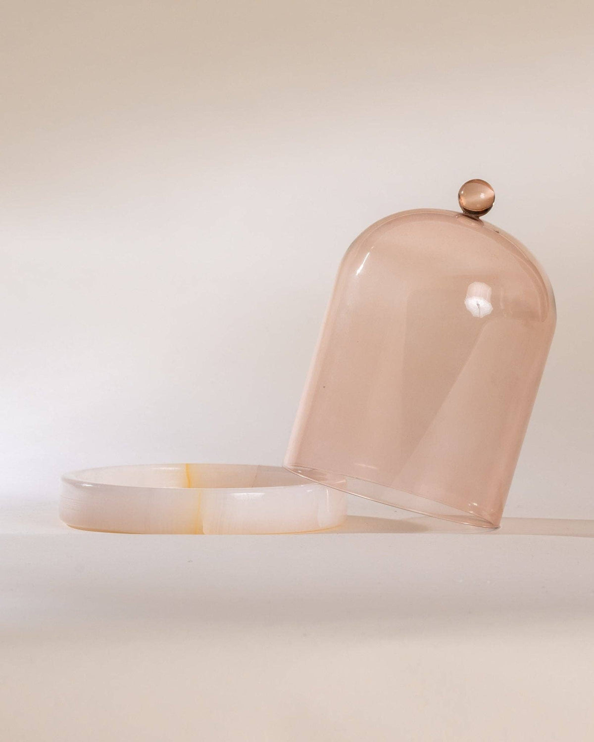 Cloche+Stone Pink Onyx