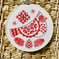 Folk Cardinal Complete Embroidery Kit