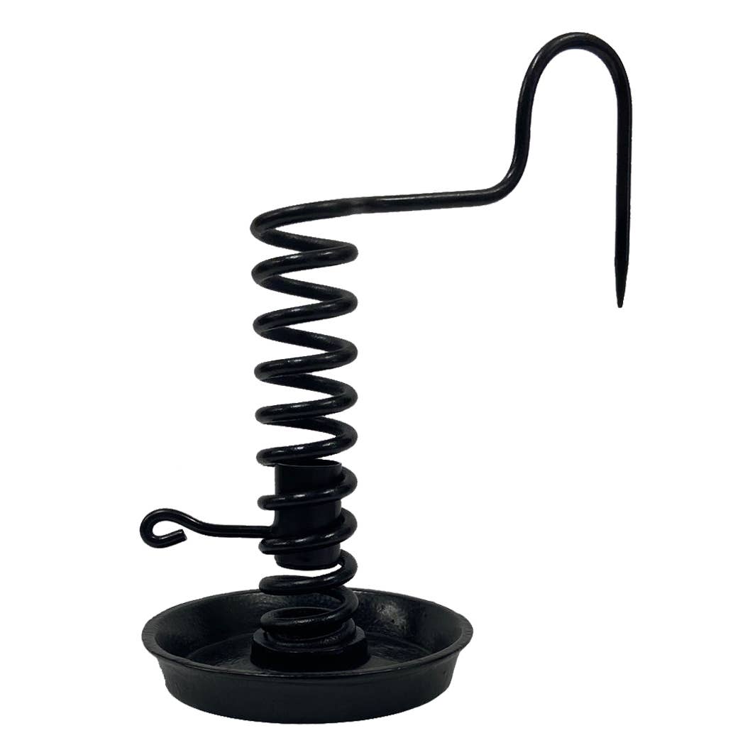 10" Iron Spiral Courting Candle Holder