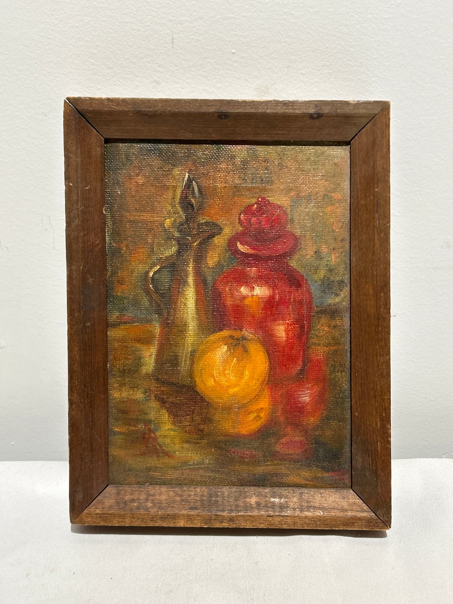 Vintage “Kitchen Things” oil painting