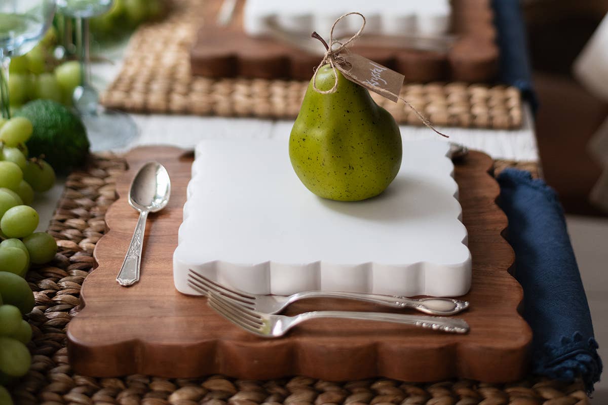 Scalloped Cutting Board, Medium Square